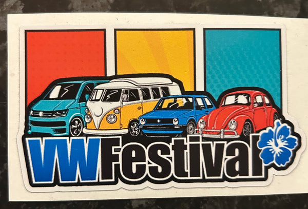 Large 4 car logo sticker