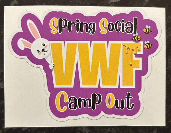 Large spring social sticker