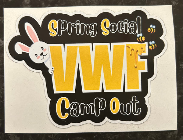 Large spring social sticker